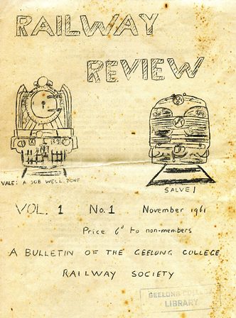 Railway Review Cover, 1961.